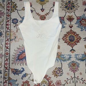 Abercrombie & Fitch White Ribbed Top